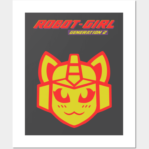 G2 Robot Girl Wall Art by guncannongirl